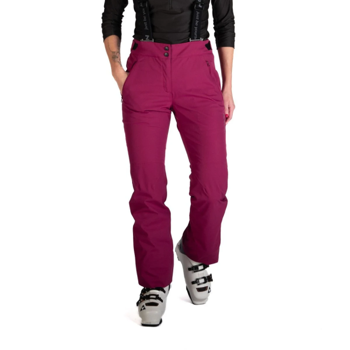 Dámské lyžařské kalhoty NORTHFINDER TAMERA-510cherry · záber 2