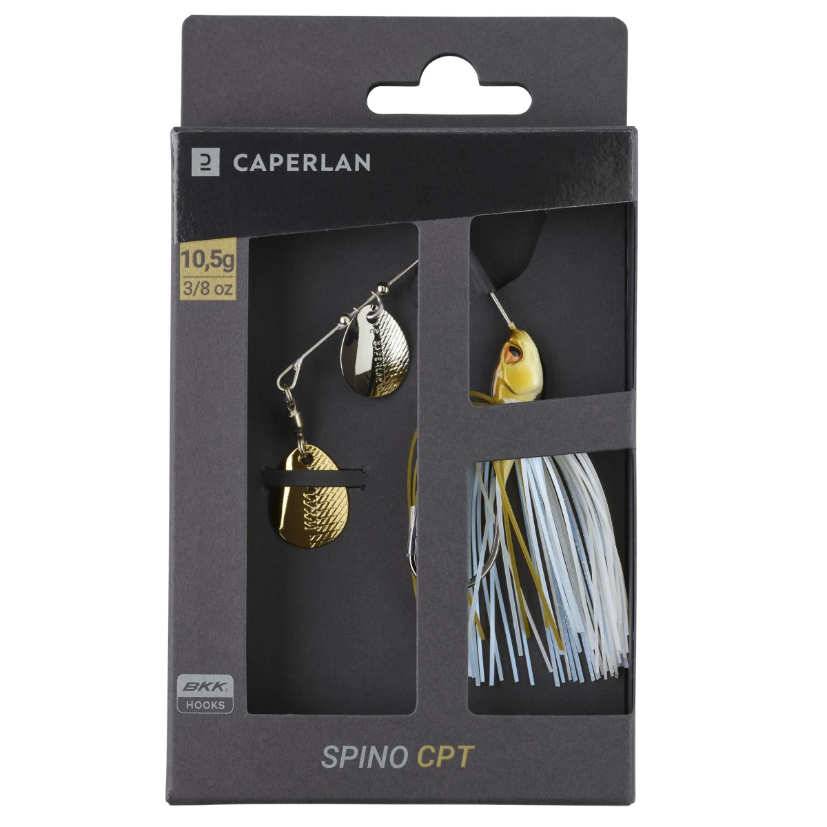CAPERLAN Nástraha spinnerbait Spino CPT 10,5 g AYU bez · záber 2