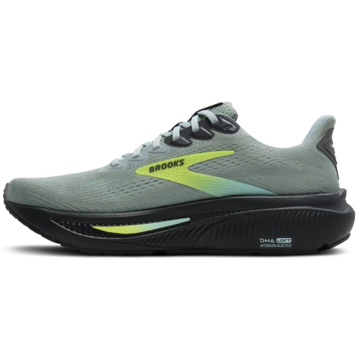 Pánska bežecká obuv BROOKS Ghost 17 M gray mist yucca nightlife · záber 2