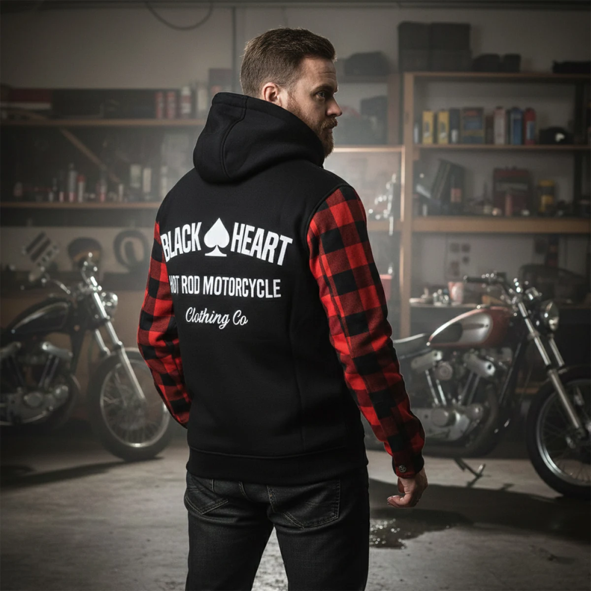 W-TEC Black Heart Ramforge červeno-čierna - 3XL - Veľkosť: 3XL | Farba: čierna · záber 4