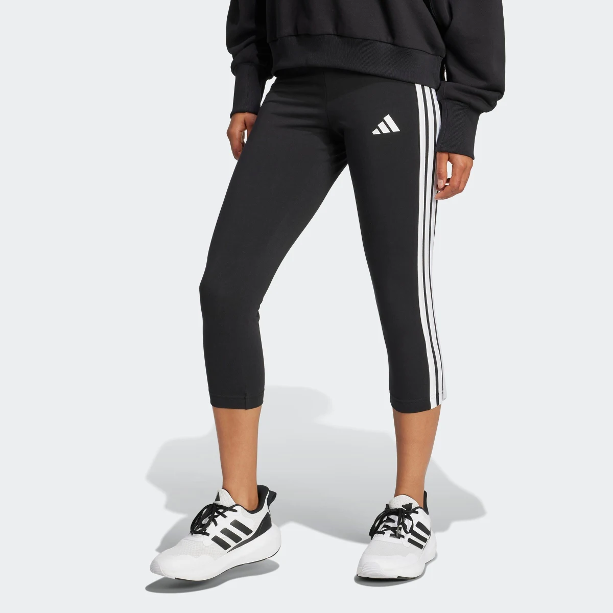 ADIDAS Dámske bavlnené legíny adidas na cvičenie – čierne M · záber 1