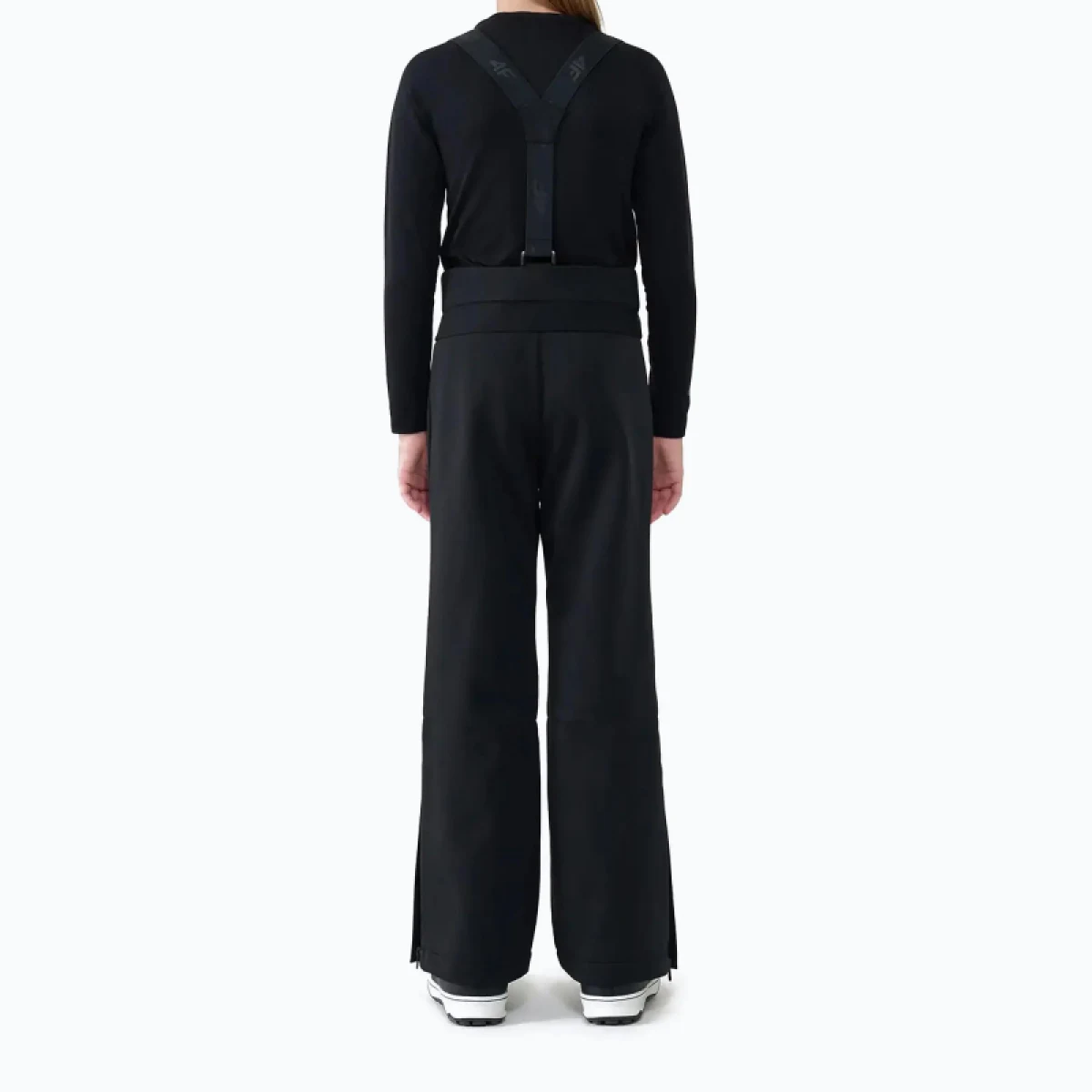 Dievčenské lyžiarske softshellové nohavice 4F JUNIOR TROUSERS FNK F0952-4FJWAW25TFTRF0952-20S-DEEP BLACK · záber 2