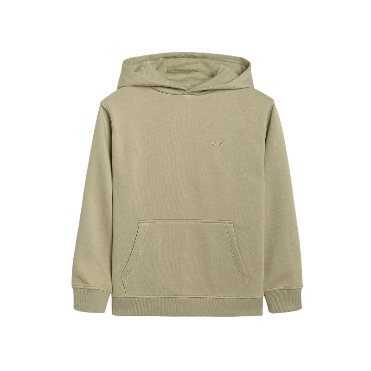 Chlapčenská zateplená mikina s kapucňou 4F JUNIOR SWEATSHIRT M1945-4FJWAW25TSWSM1945-42S-LIGHT GREEN · záber 3
