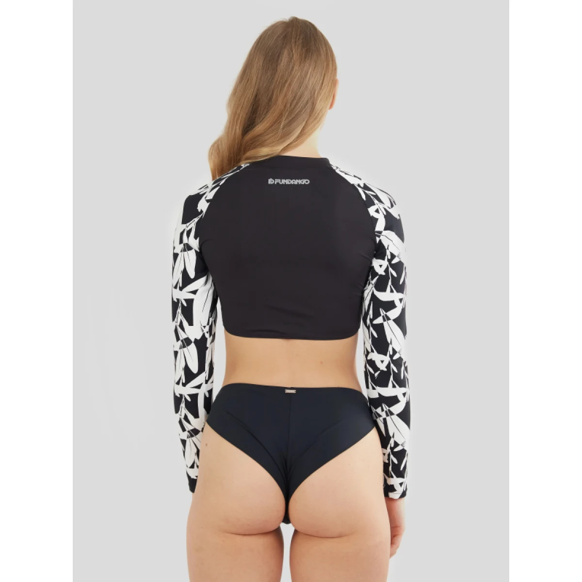 Dámské plavkové tričko FUNDANGO Amelia Surf Top-984-black diamond · záber 3