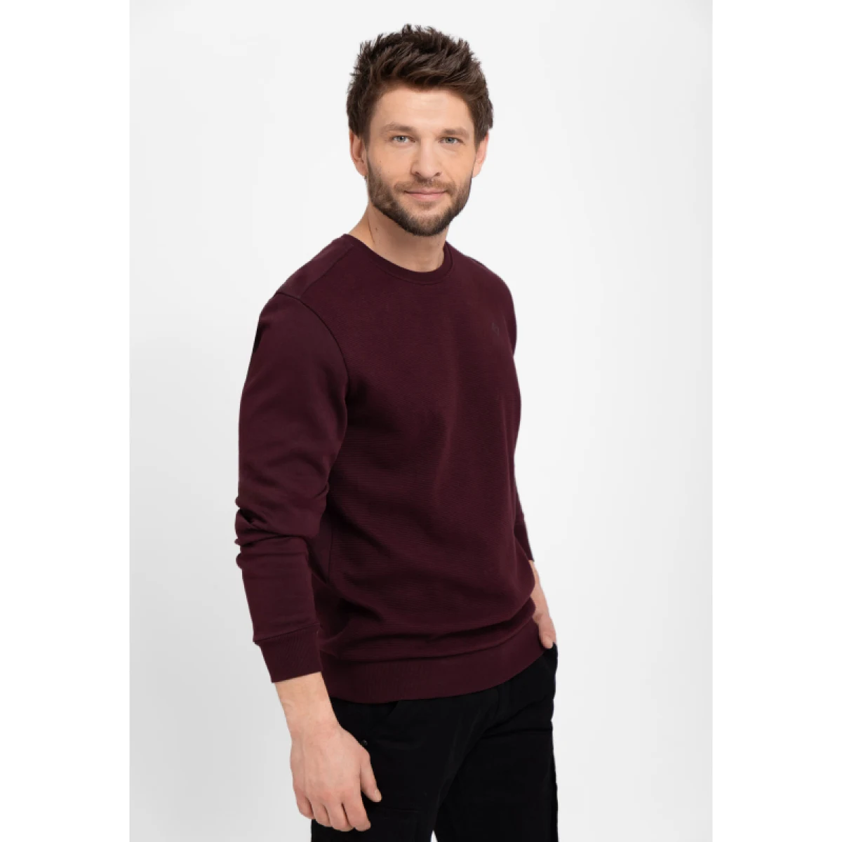 Pánská mikina VOLCANO B-KIV-403-BURGUNDY · záber 2