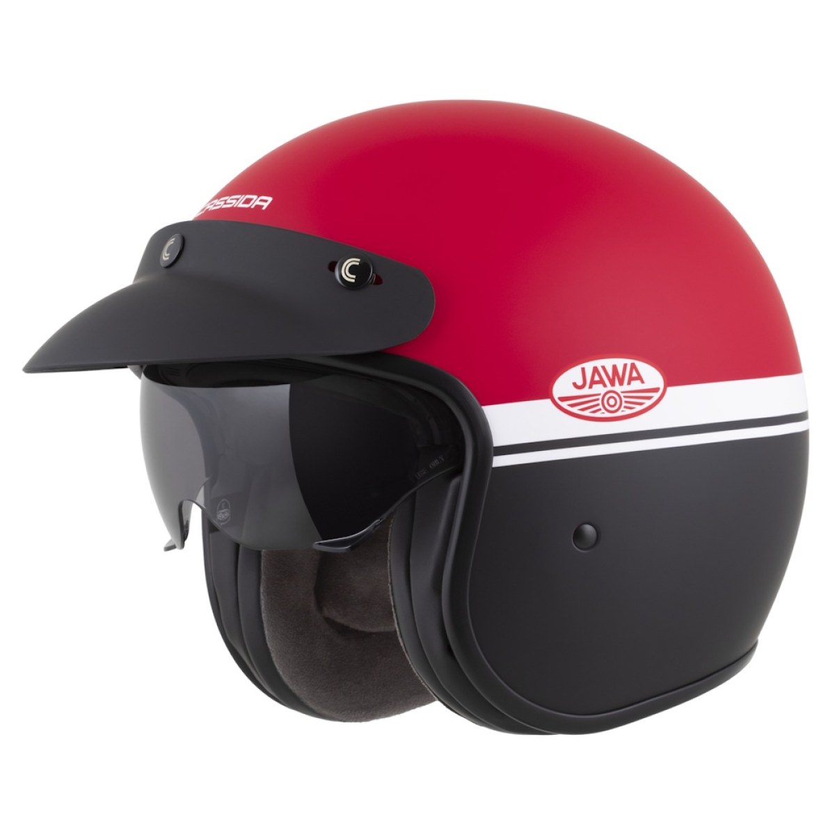 Cassida Oxygen Jawa OHC 2.0 červená matná/černá/bílá XL (61-62) · záber 1