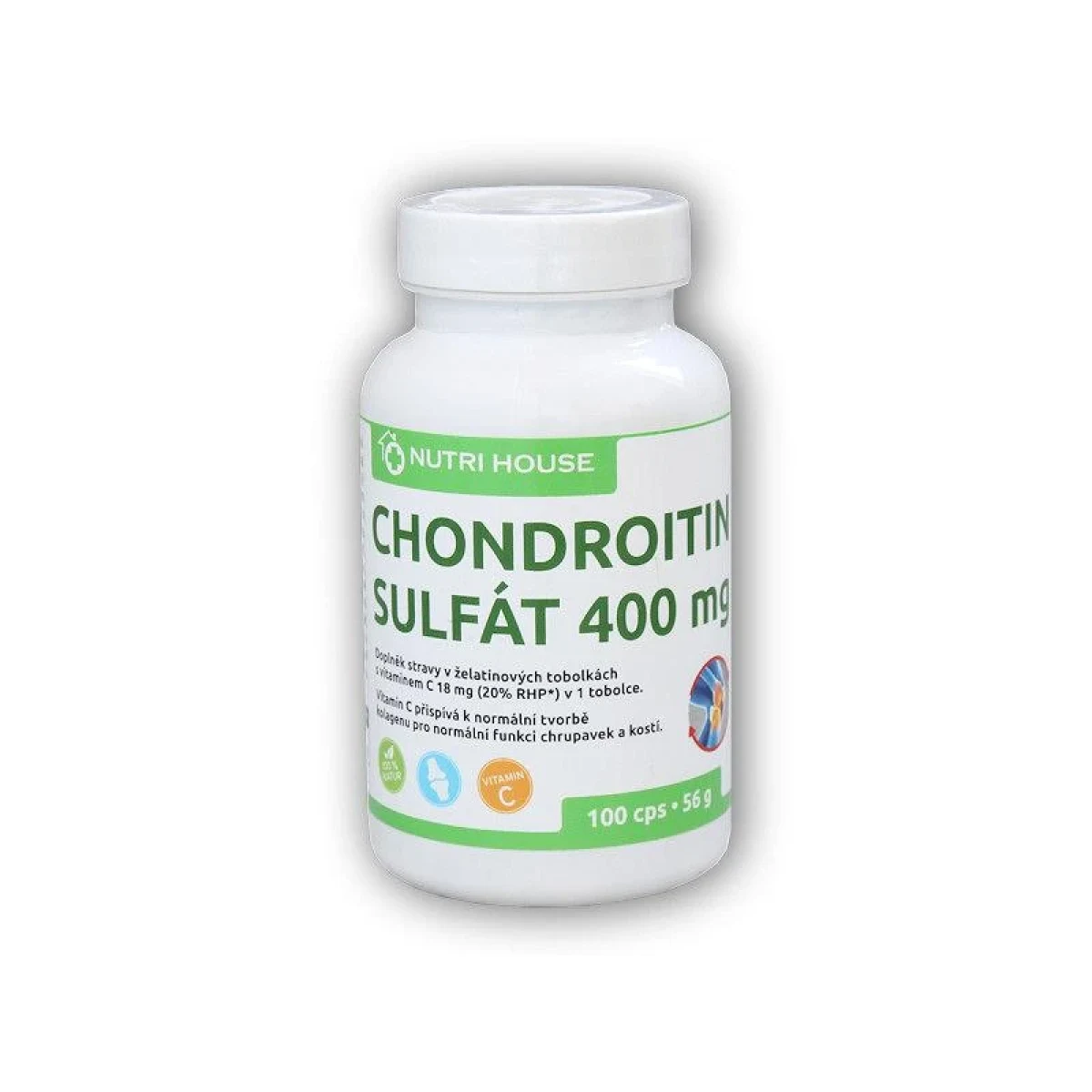 Nutri House Chondroitin sulfát 400mg 100 kapslí · záber 1