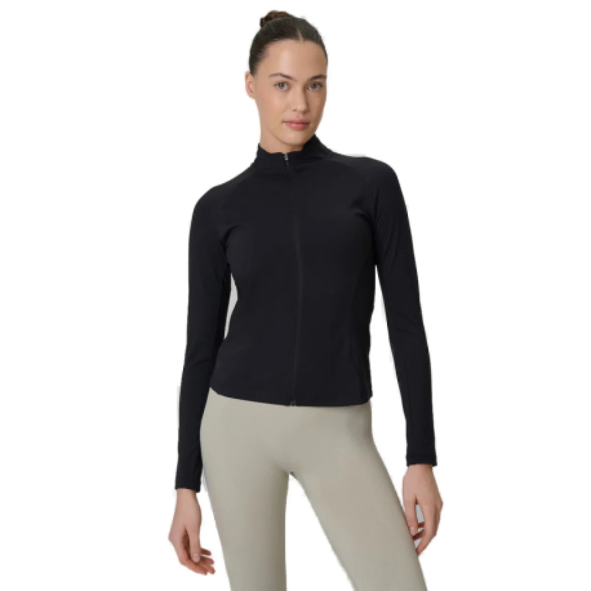 Dámska tréningová mikina so zipsom 4F SWEATSHIRT FNK F0850-20S-DEEP BLACK · záber 1