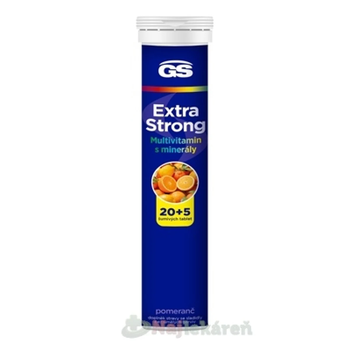 GS Extra Strong Multivitamin pomeranč eff.tabliet 20+5 · záber 1