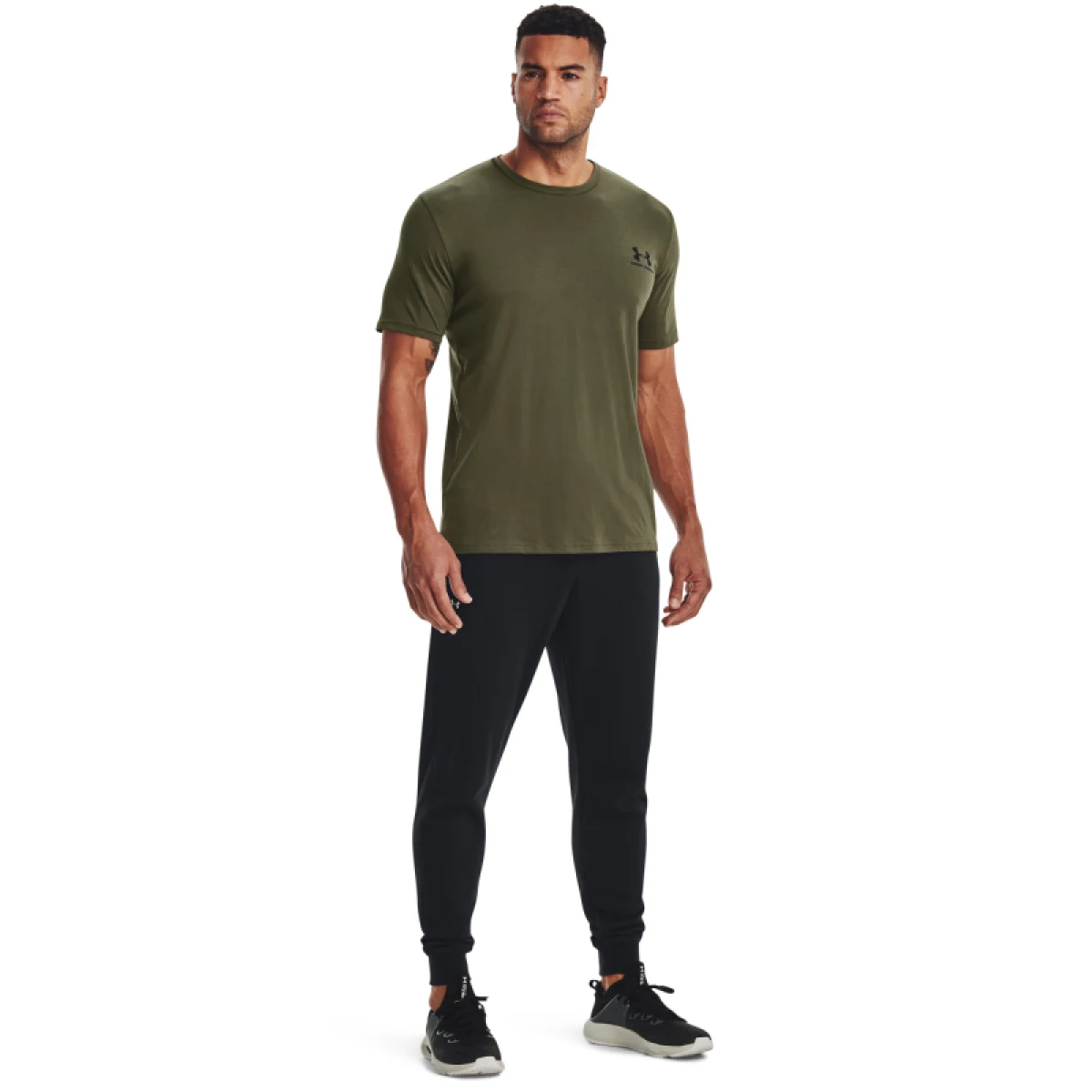 Pánské tričko s krátkým rukávem UNDER ARMOUR UA M SPORTSTYLE LC SS-GRN · záber 4