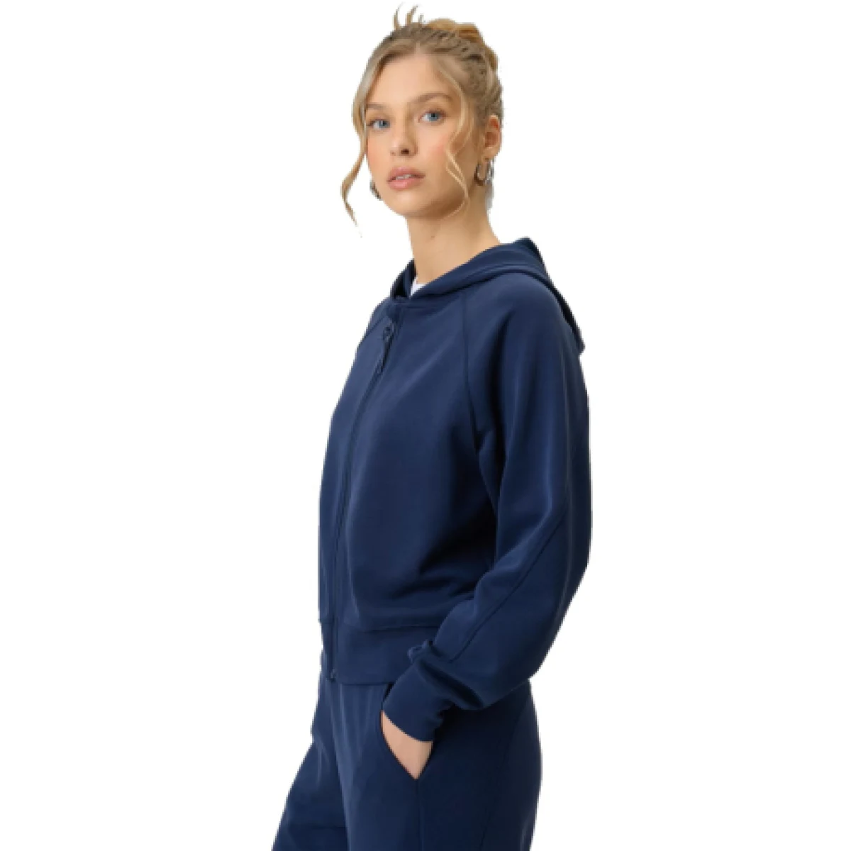 Dámska mikina so zipsom 4F SWEATSHIRT F2178-31S-NAVY · záber 1
