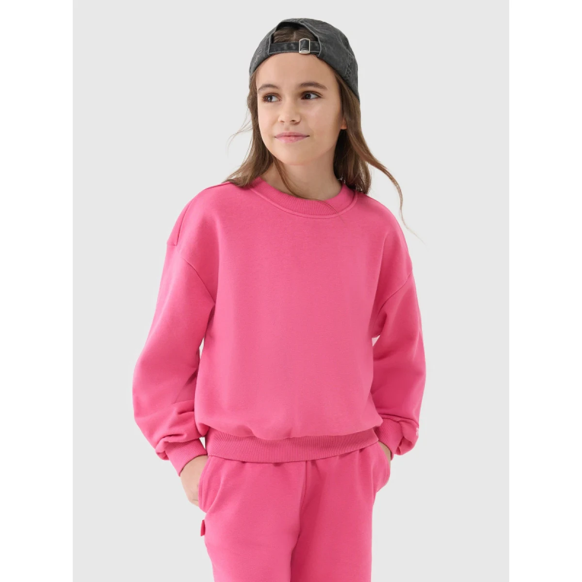Dívčí mikina 4F JUNIOR SWEATSHIRT F1479-54S-PINK · záber 2