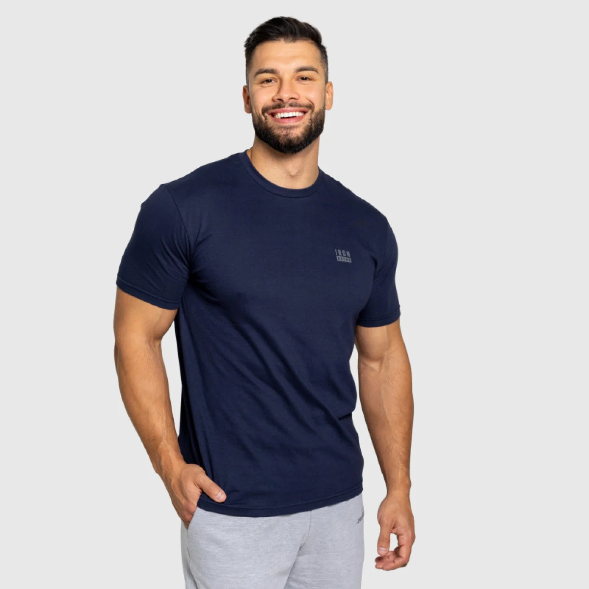 Pánske tričko Iron Aesthetics Blackout, navy · záber 5