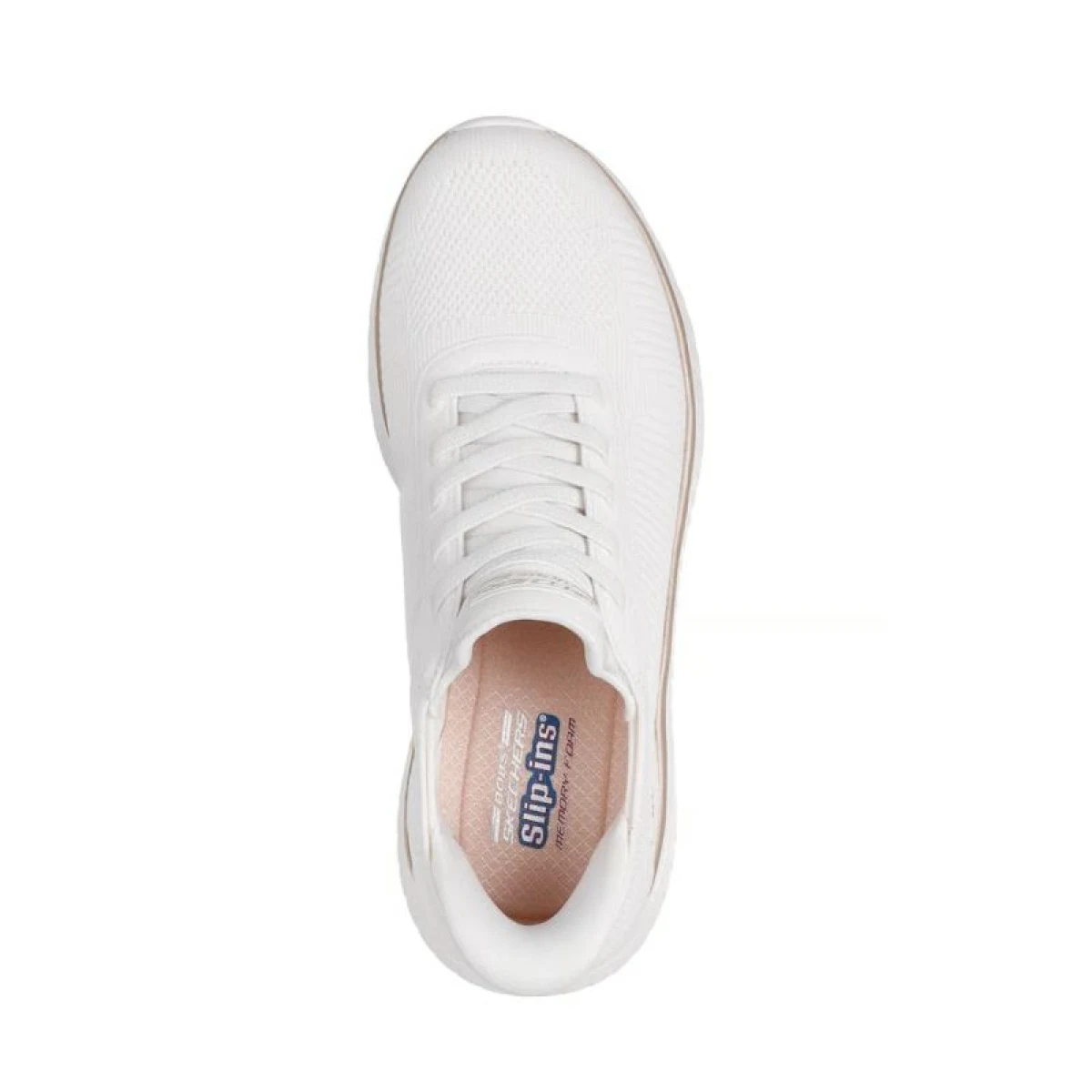 Dámska rekreačná obuv SKECHERS Bobs Squad Chaos Current Muse Slip-Ins W white gold · záber 4