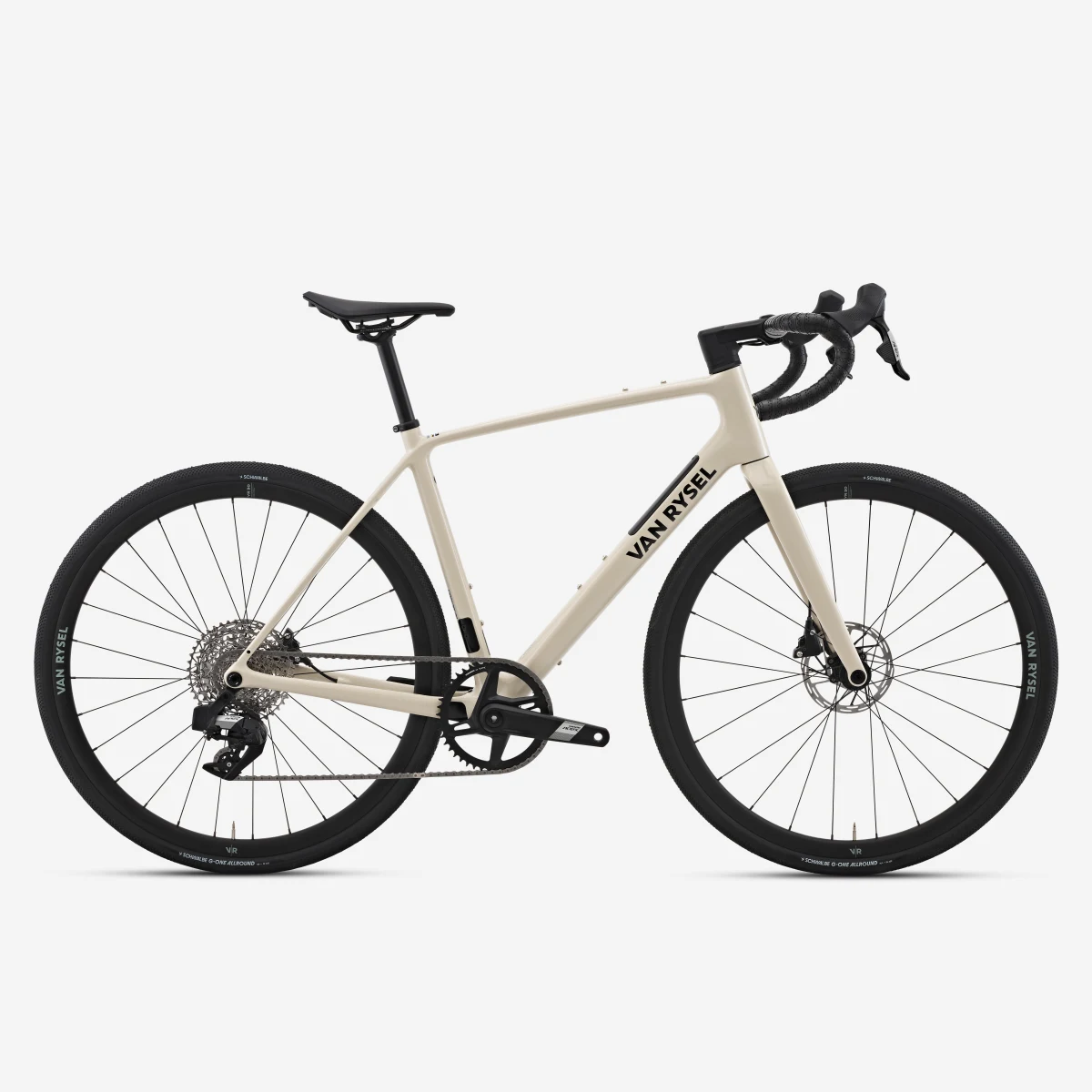 VAN RYSEL Cestný bicykel EDR CF Apex AXS 1×12 karbón béžový L · záber 1