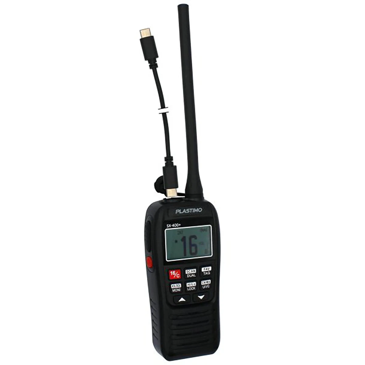 PLASTIMO Plávajúca a vodotesná vysielačka VHF SX-400+ IPX7 s alarmom bez · záber 2