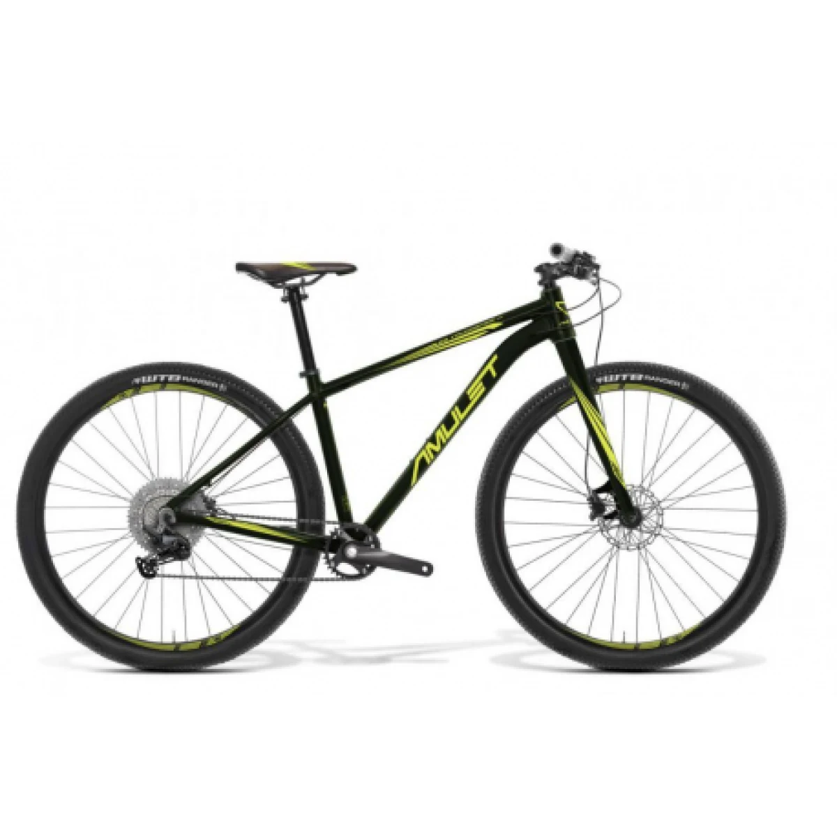 Juniorské horské kolo AMULET 29 Youngster 1.11 SH, dark green matt green shiny · záber 1