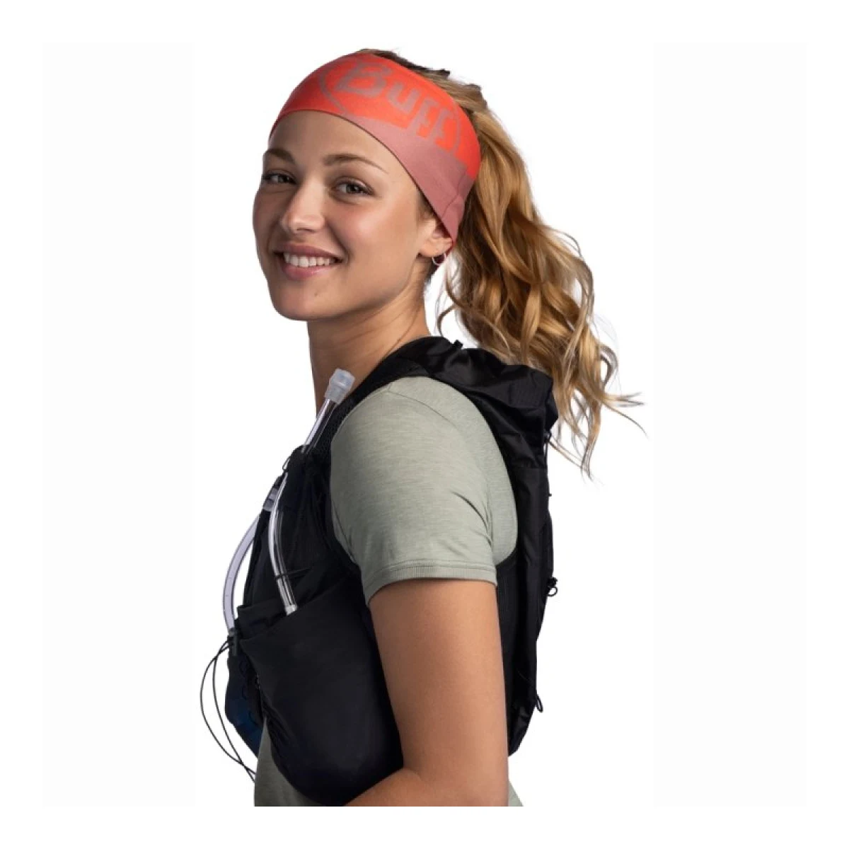 Čelenka BUFF COOLNET UV® WIDE HEADBAND ARTHY NECTARINE · záber 4
