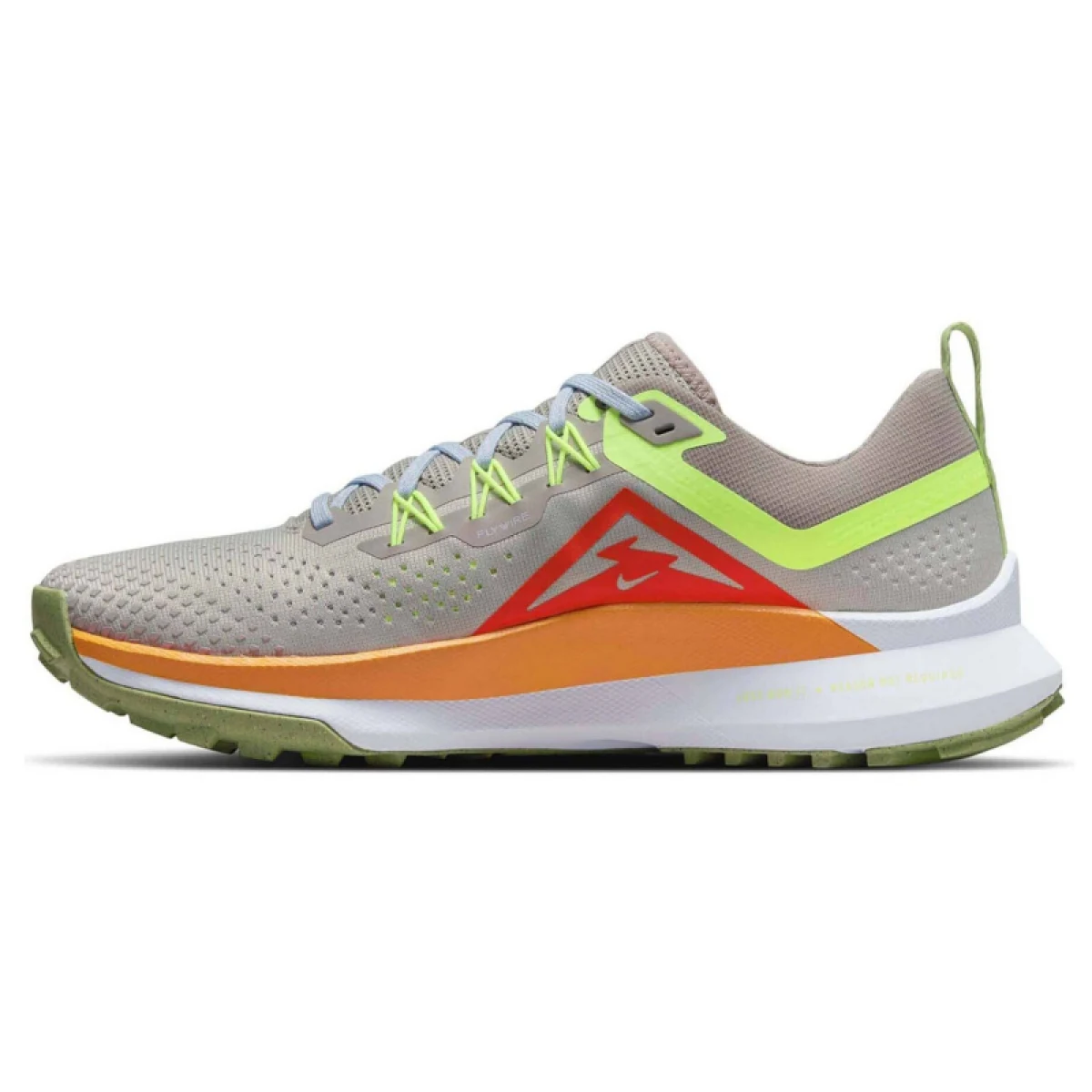 Pánská běžecká trailová obuv NIKE React Pegasus Trail 4 iron ore cobblestone grey volt · záber 2