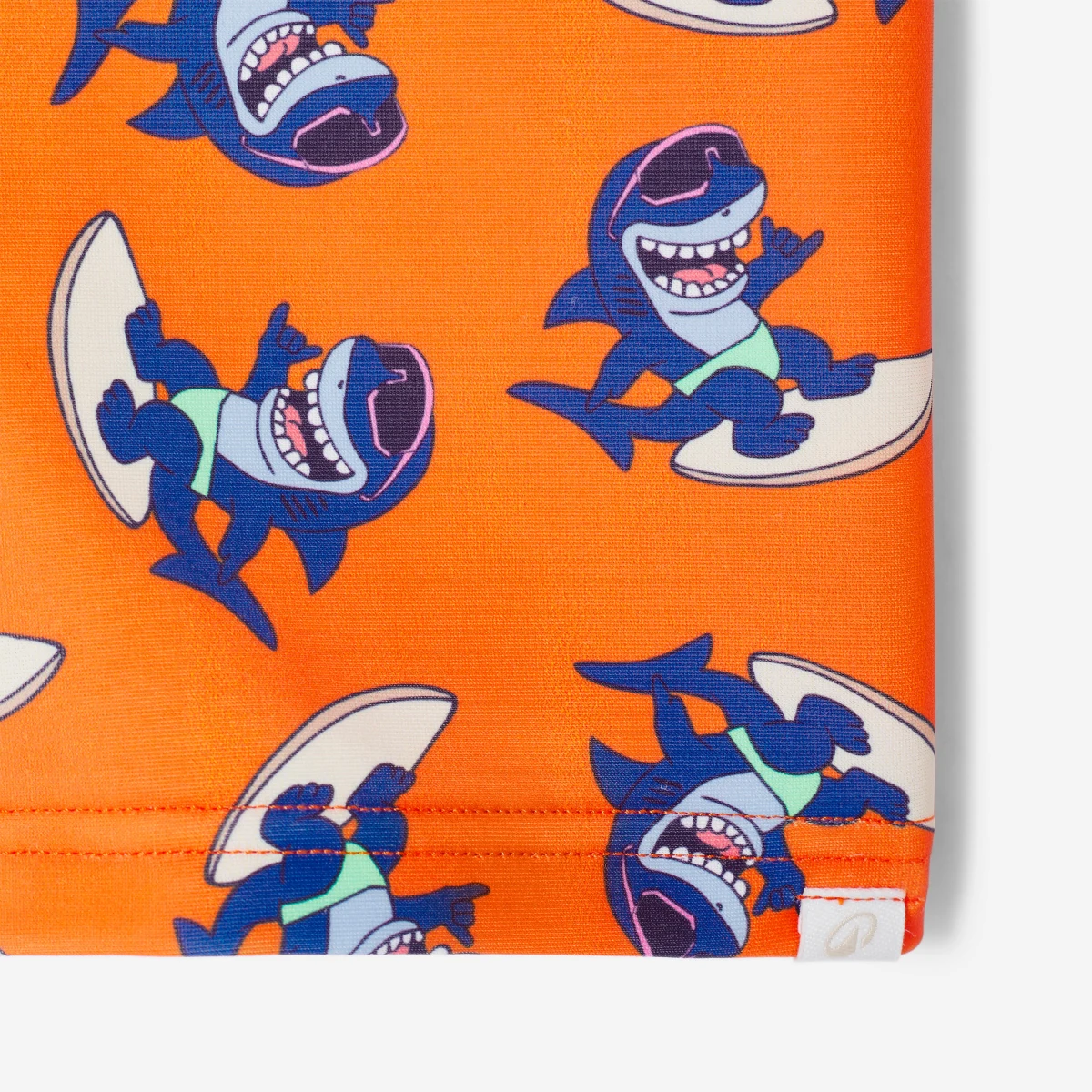 DECATHLON Chlapčenské boxerky Titou Shark s UV ochranou oranžové 2-3 r (89-95 cm) · záber 2