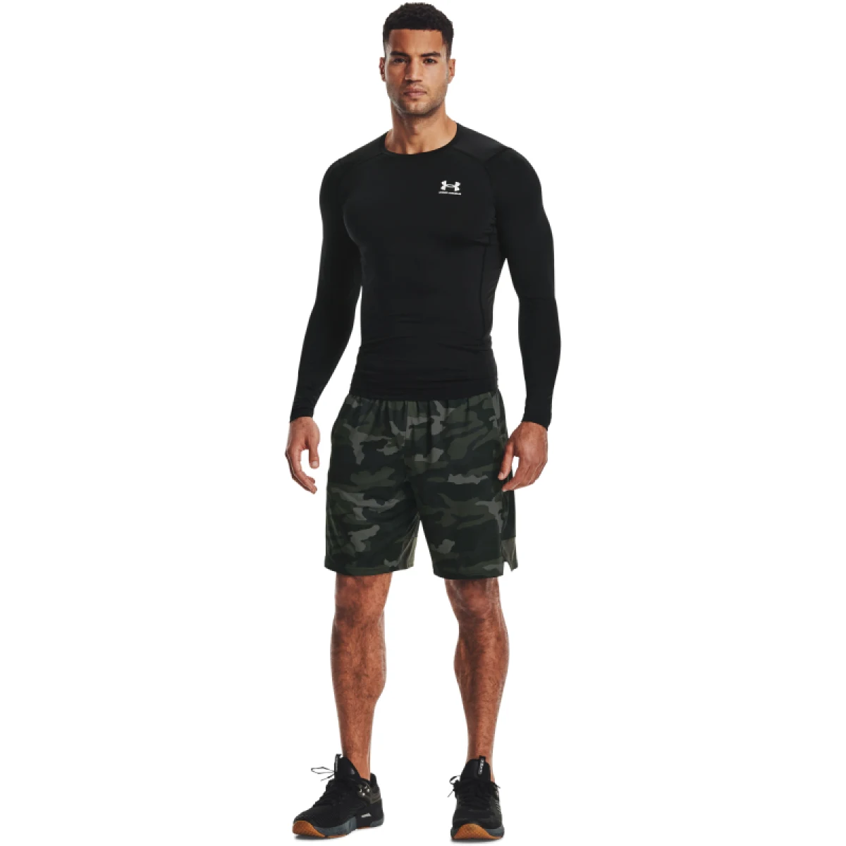 Pánské kompresní tričko s dlouhým rukávem UNDER ARMOUR UA HG Armour Comp LS-BLK · záber 4