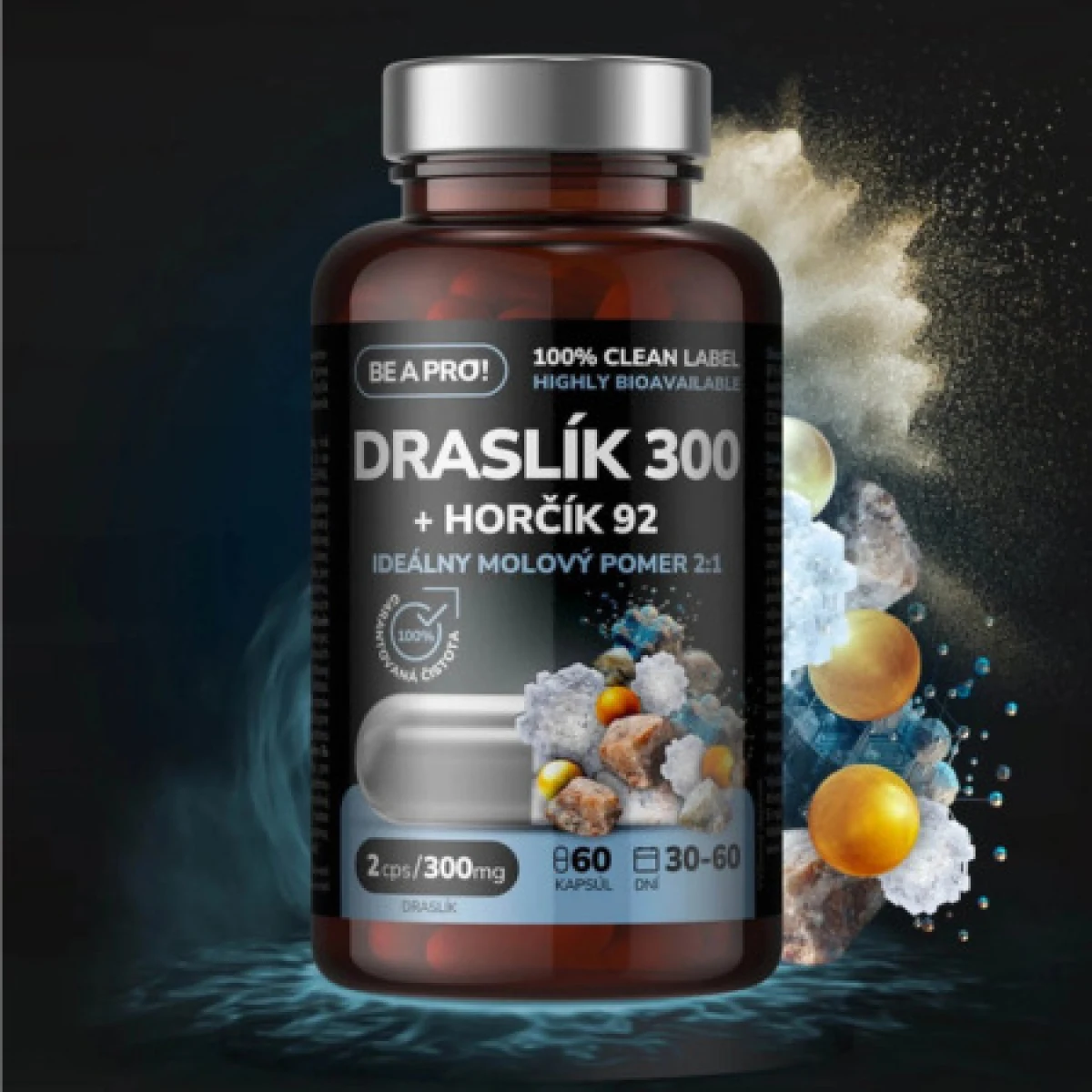 BE A PRO! Draslík 300 a horčík 92 60 kapsúl · záber 2