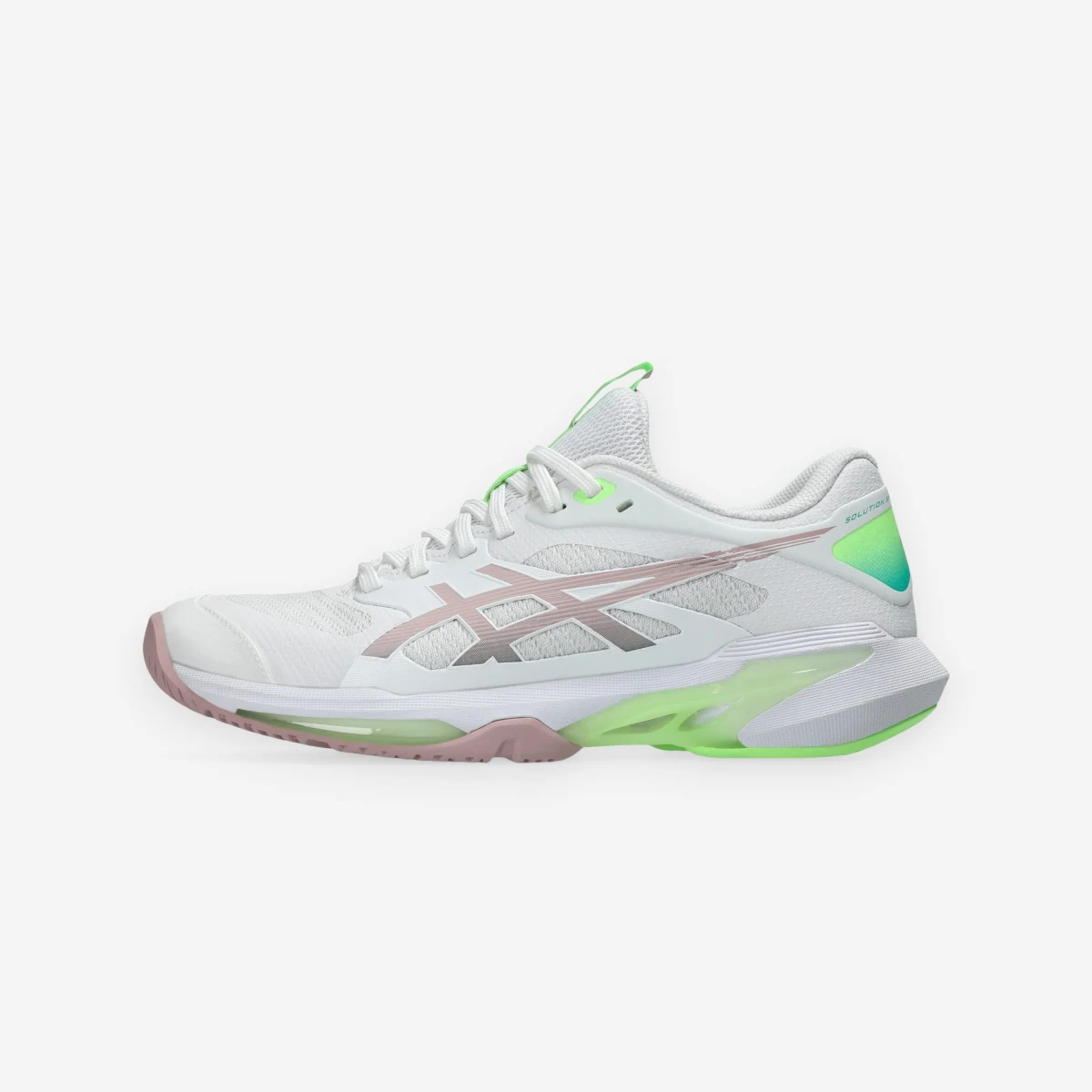 ASICS ASICS Solution Speed FF 4 dámska tenisová obuv bielo-ružovo-zelená 37 · záber 1
