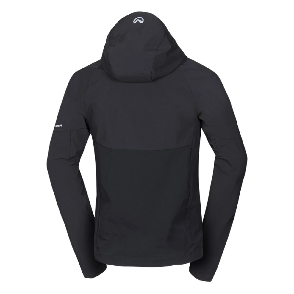 Pánska turistická softshellová bunda s kapucňou NORTHFINDER AMBROSE-270blackblack · záber 4