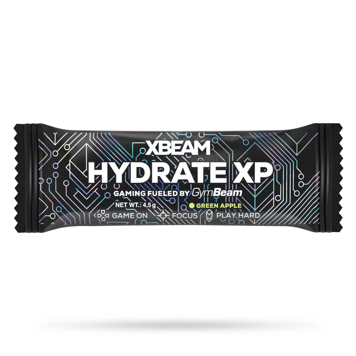 GymBeam Vzorek XBEAM Hydrate XP - Příchuť: Zelené jablko | Hmotnost: 0,0045 kg | Balení: 700 · záber 2