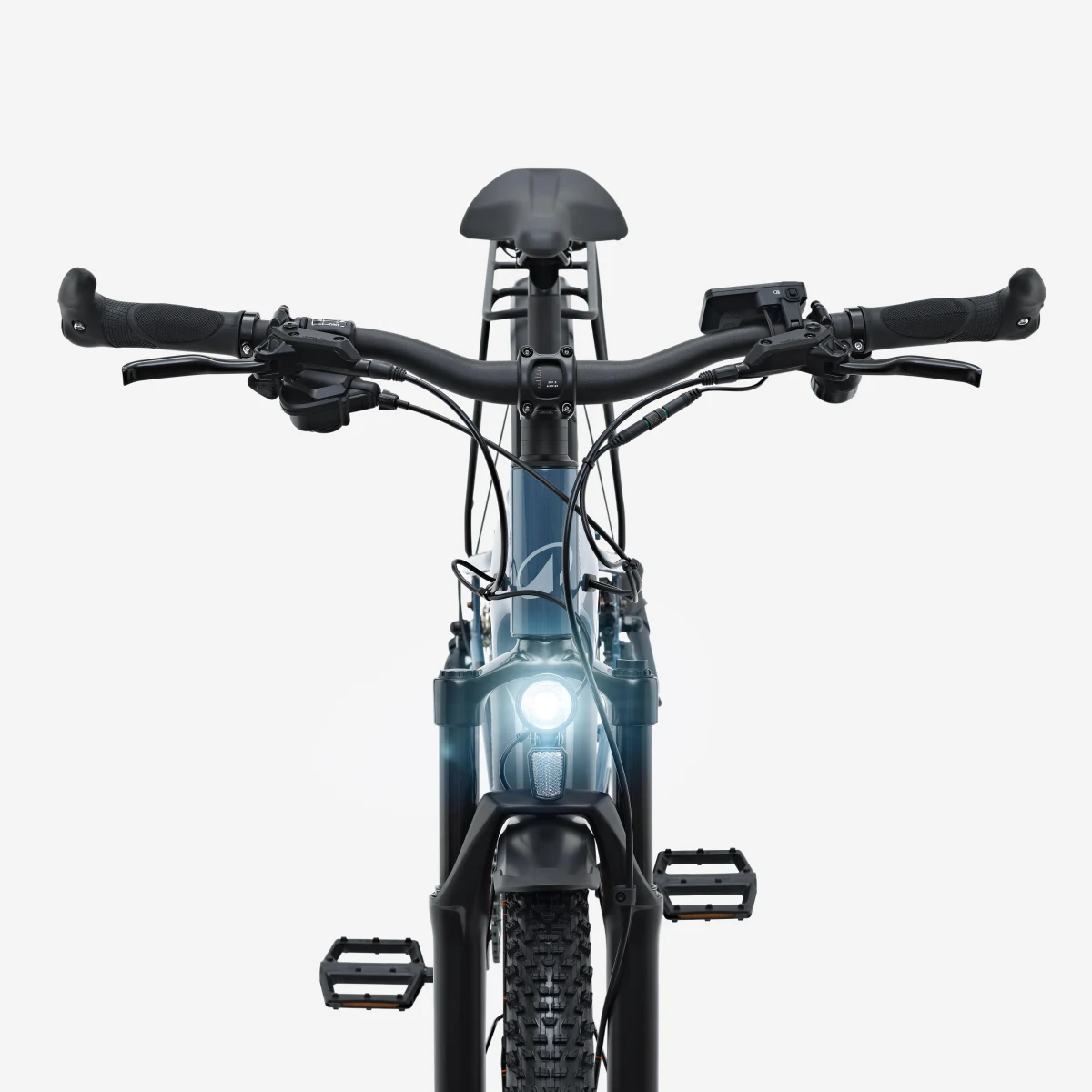 ROCKRIDER Trekingový elektrobicykel E-EXPL 100 HF LTD modrý L · záber 2