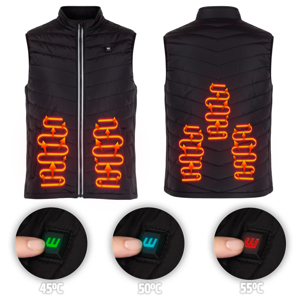W-TEC HEATstem čierna - 3XL · záber 4