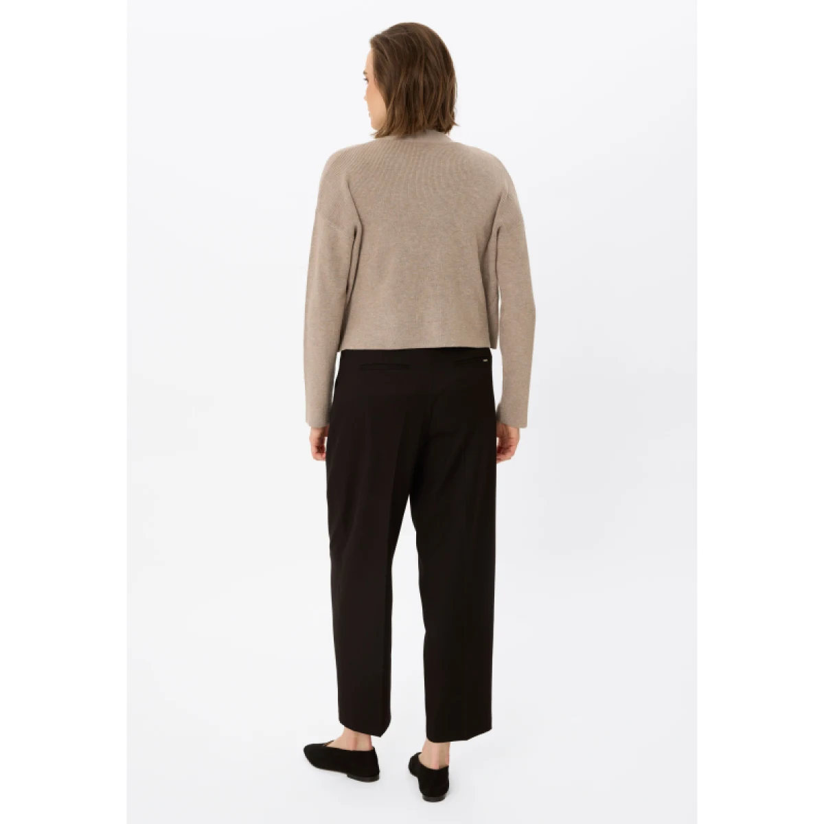 Dámský svetr VOLCANO S-MIGA-102M-BEIGE MEL · záber 4