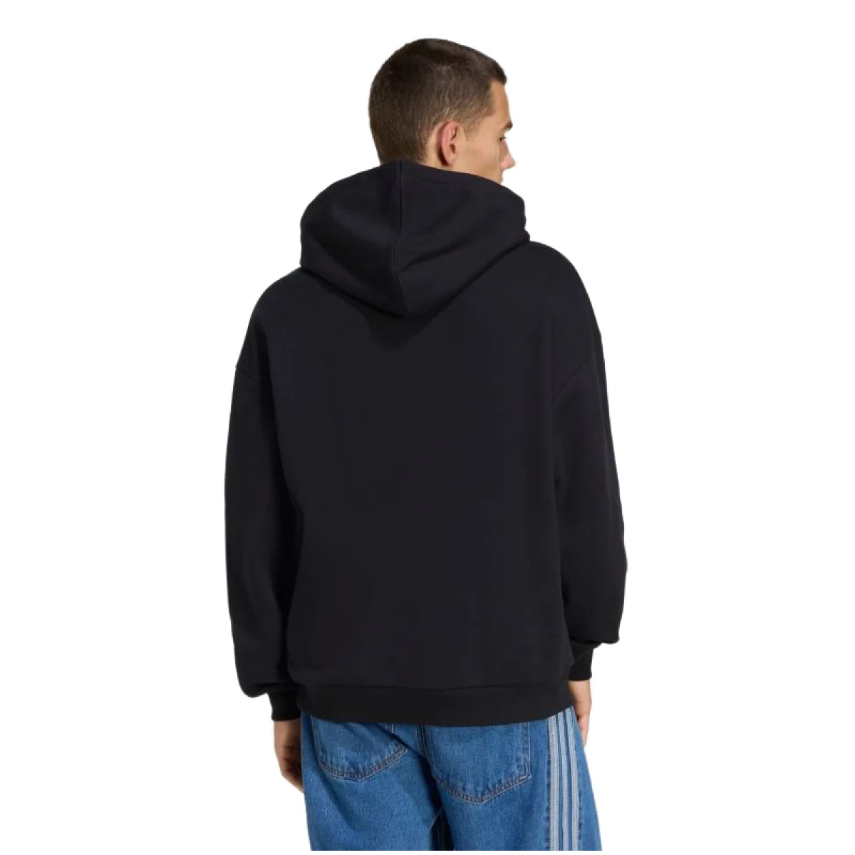 Pánska mikina s kapucňou ADIDAS ORIGINALS TREFOIL HOODY BLACK WHITE · záber 2