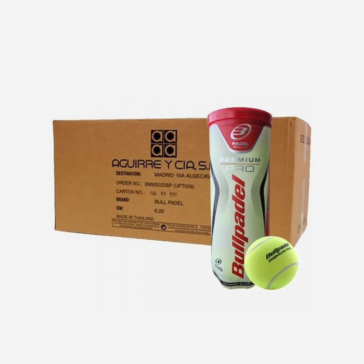 BULLPADEL Loptičky Premium Pro na padel tlakované 24 x 3 ks bez · záber 1