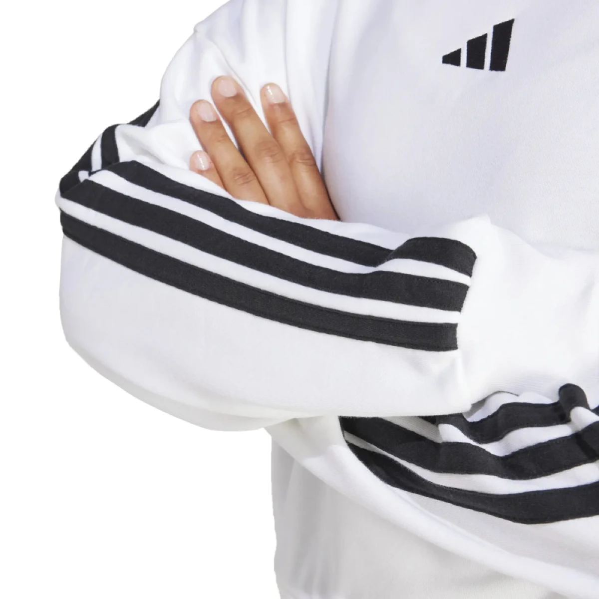 Dámska mikina ADIDAS W 3S FT SWT WHITE BLACK · záber 5