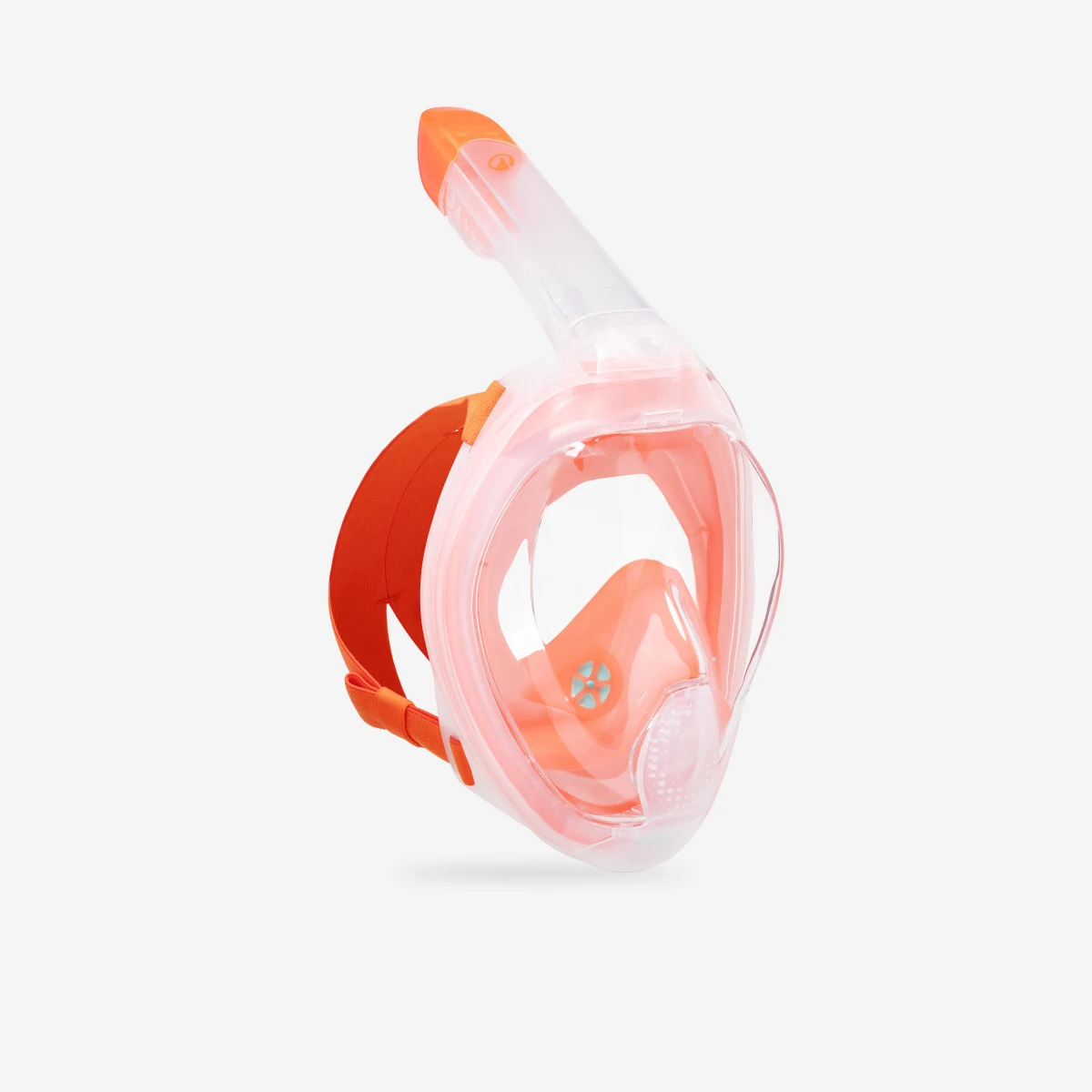 DECATHLON Šnorchlovacia maska Easybreath+ s akustickým ventilom> 10 rokov koralová M-L · záber 2