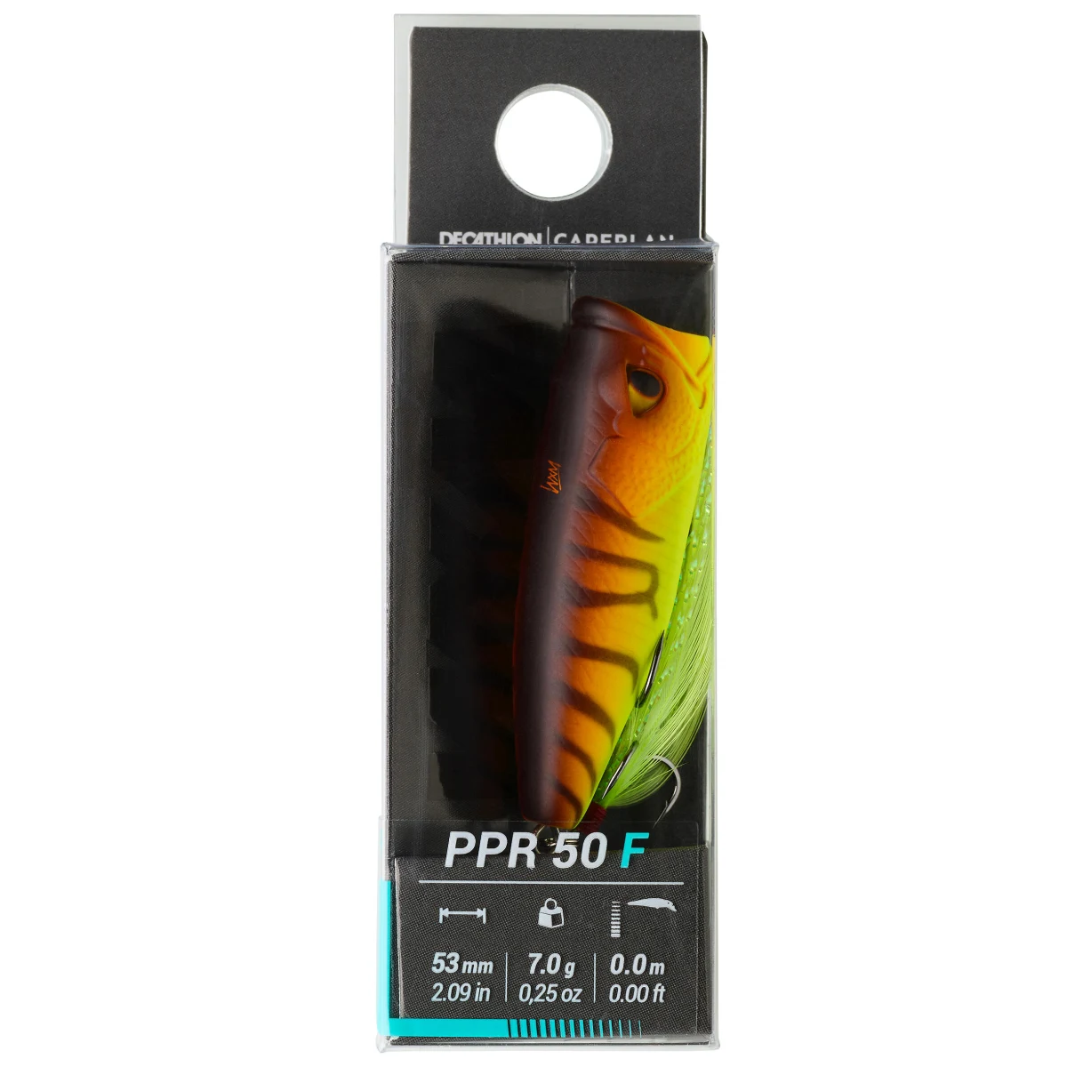 CAPERLAN Wobler Popper WXM PPR 50 F Orange tiger bez · záber 2