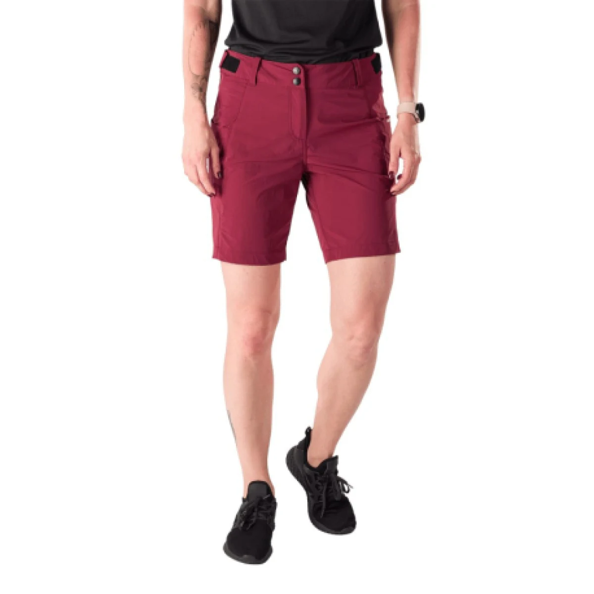Dámske turistické kraťasy NORTHFINDER FLORENCIA-378wine · záber 1