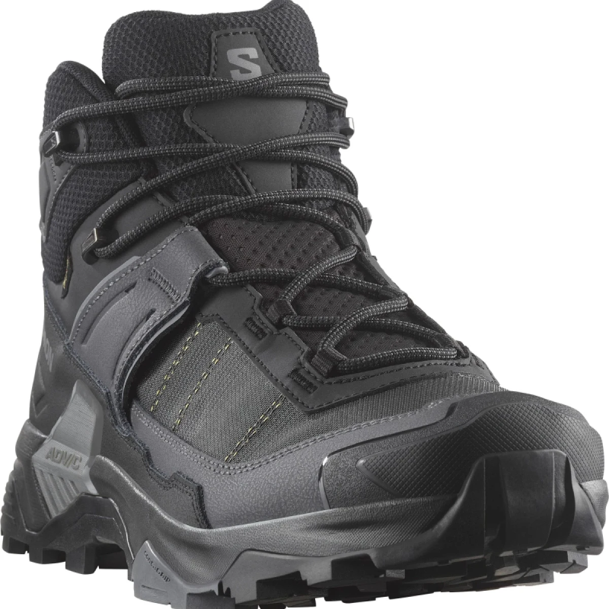 Pánska členková turistická obuv SALOMON X Ultra 5 Mid GTX M black asphalt castlerock · záber 3