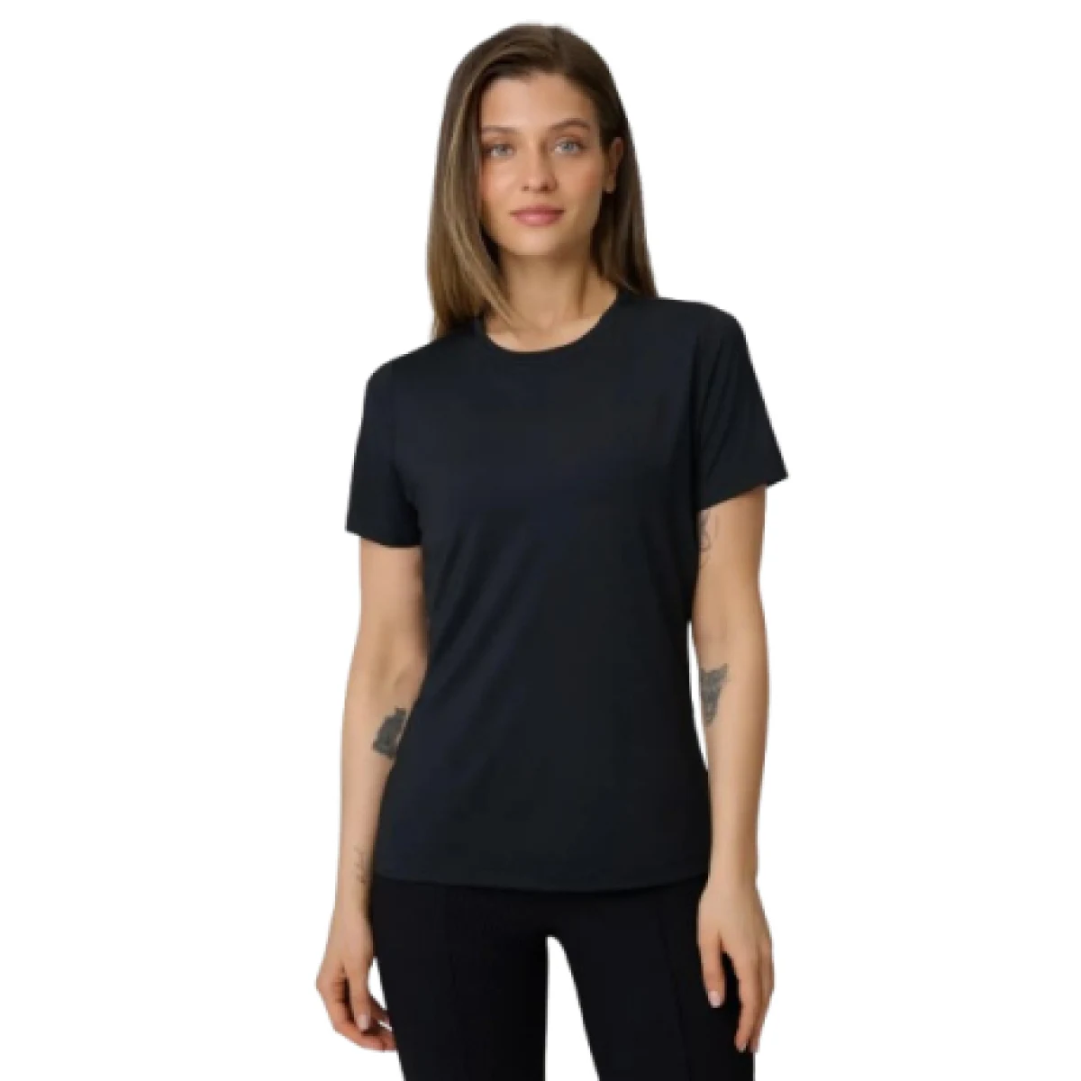Dámske tréningové tričko s krátkym rukávom 4F TSHIRT FNK F1846-20S-DEEP BLACK · záber 1
