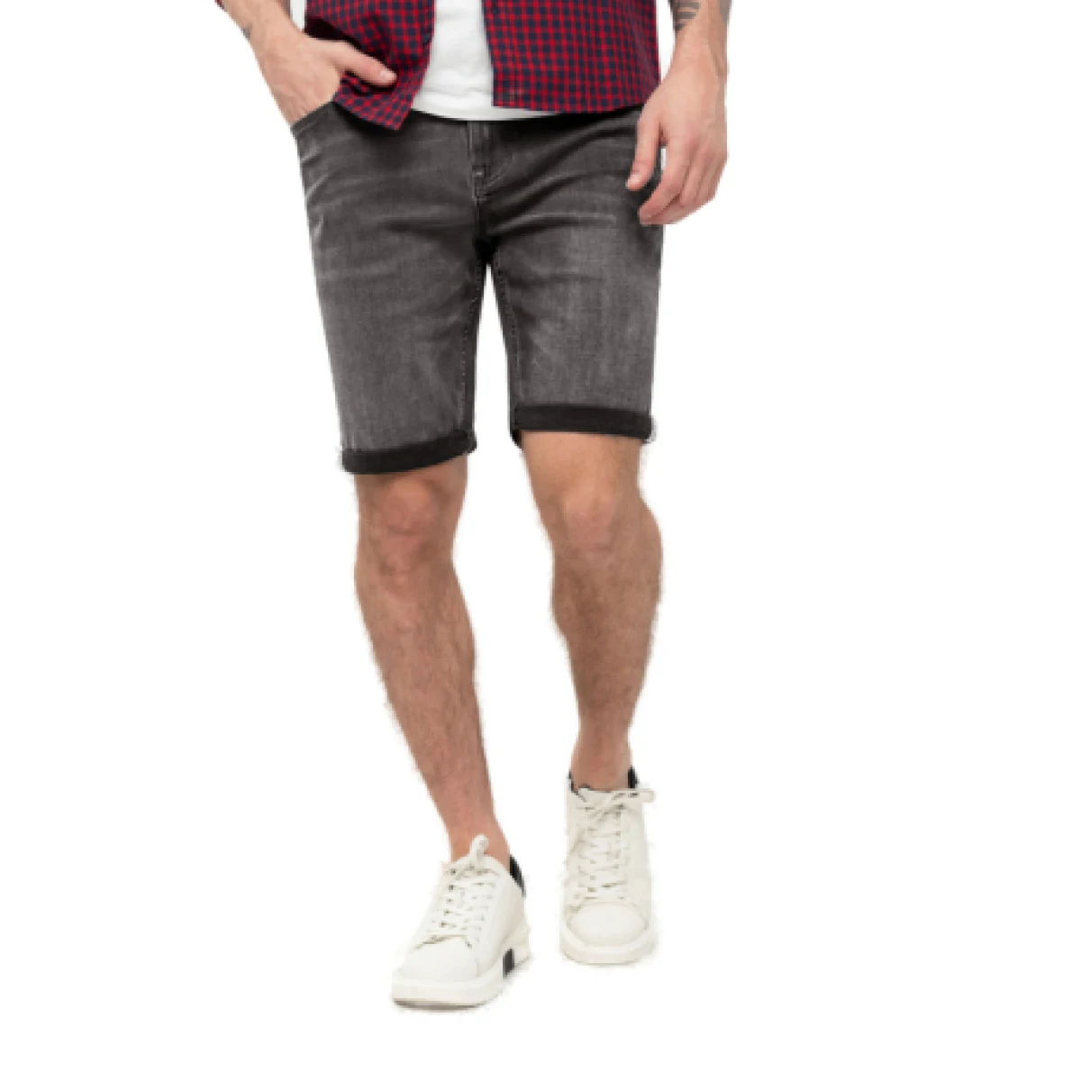 Pánske riflové kraťasy VOLCANO D-MEAR-702-GRAPHITE · záber 1