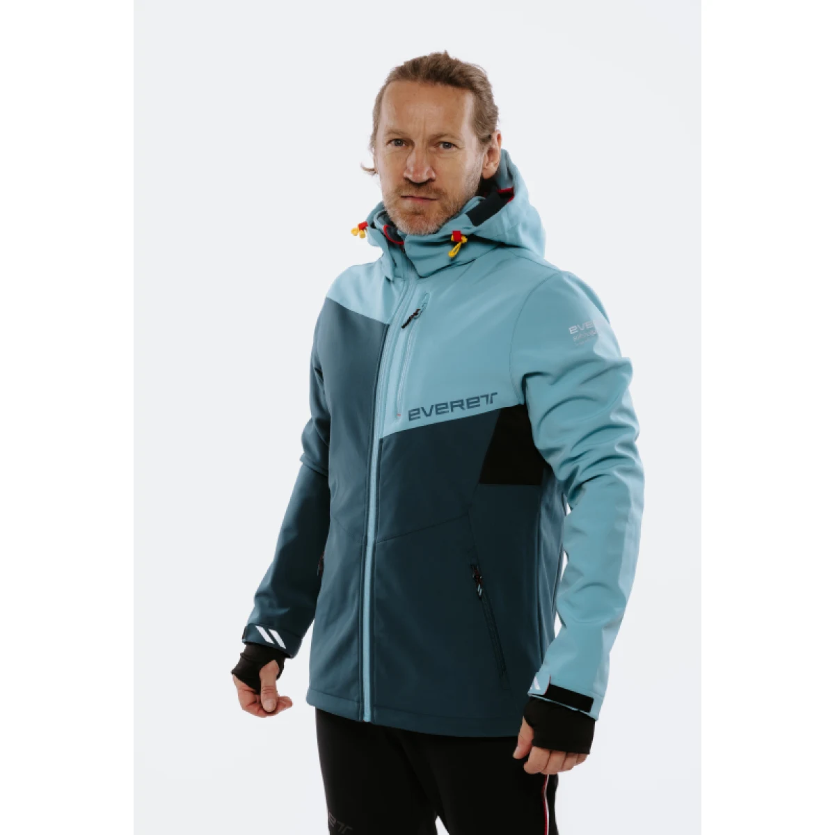 Pánska turistická softshellová bunda EVERETT ShellX jckt M blue · záber 6