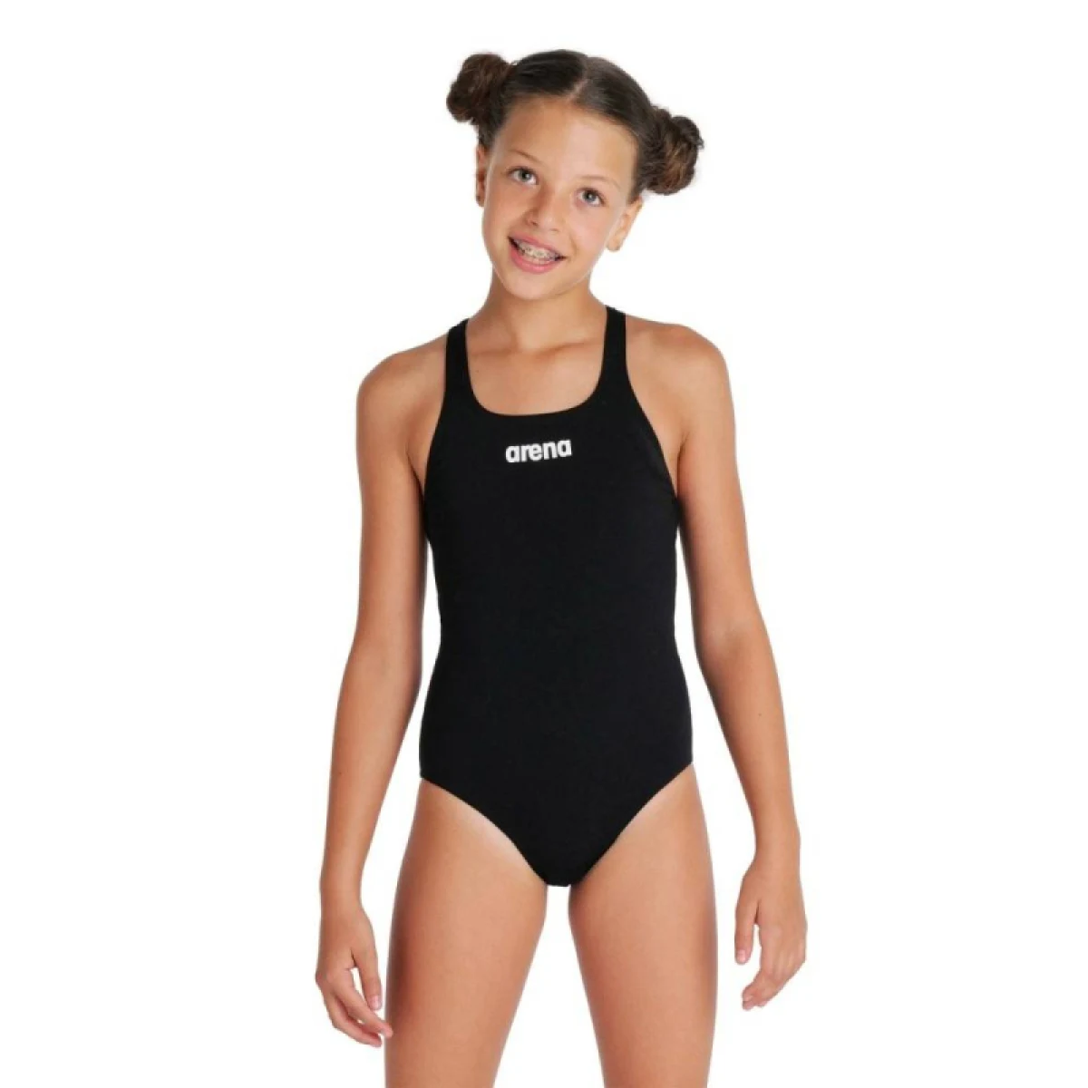 Dívčí plavecké jednodílné plavky ARENA GIRLS TEAM SWIMSUIT SWIM PRO SOLID · záber 2