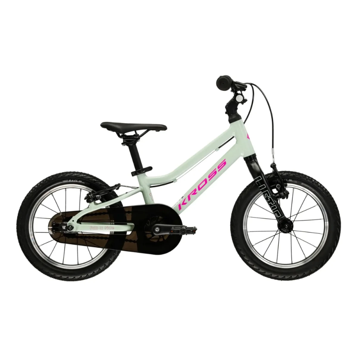 Kross Liftie 14" - model 2025 mätová / ružová / matný - 7" (95-110 cm) · záber 1