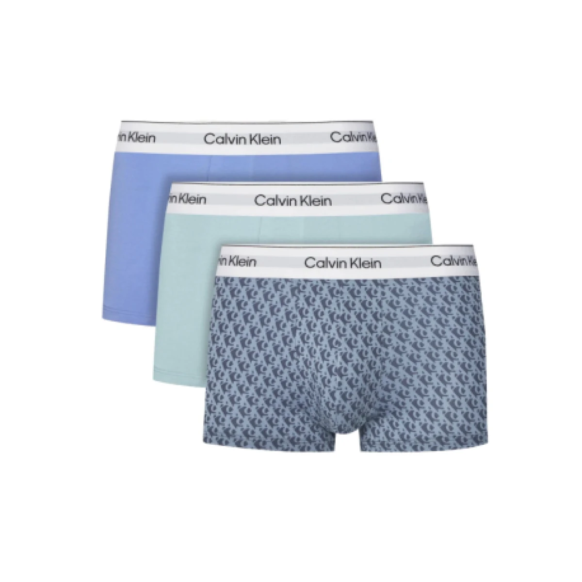 Pánske boxerky CALVIN KLEIN 3 PACK-LOW RISE TRUNK 3PK-Mix · záber 1