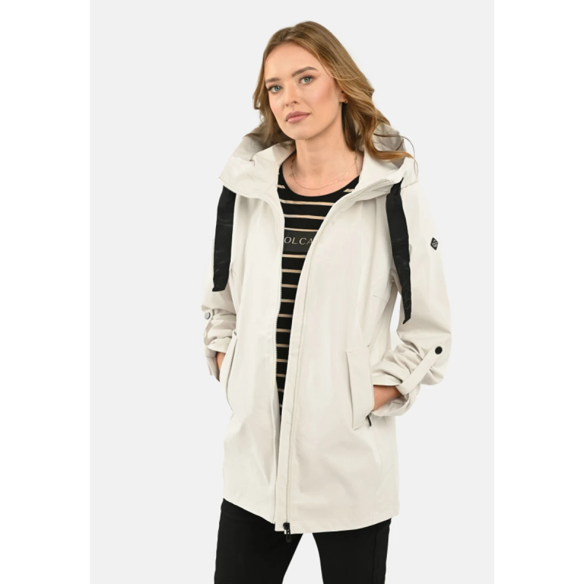 Dámsky kabát VOLCANO J-TWIGGY-102-CREAM · záber 2