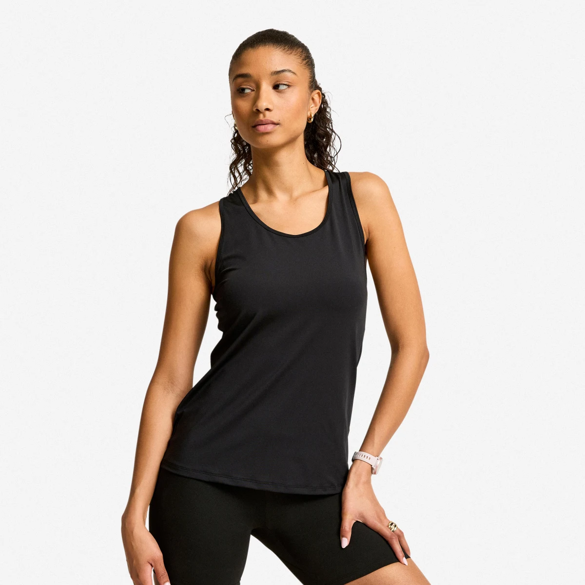 DECATHLON Dámske tielko Basic 100 čierne M · záber 1