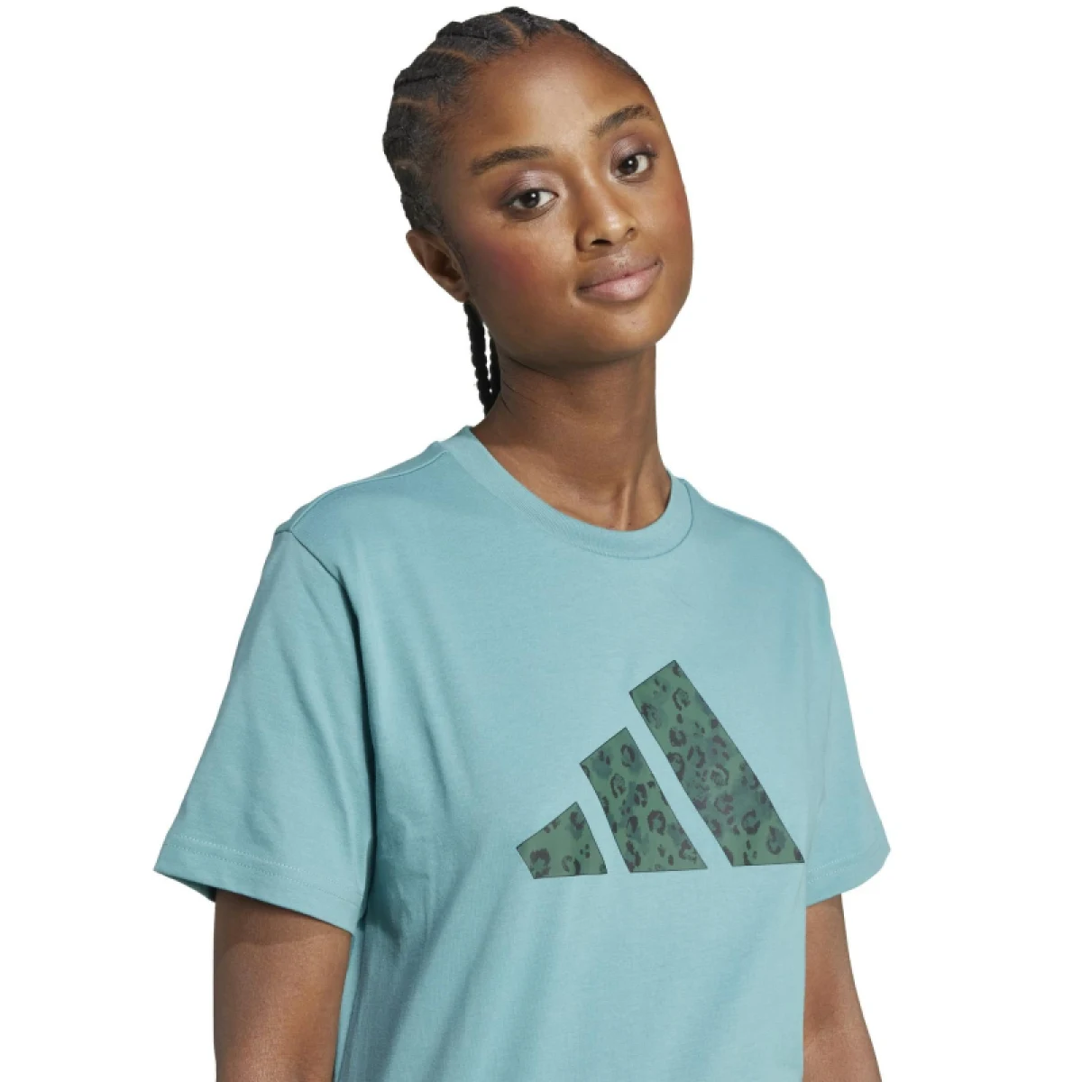 Dámske tričko s krátkym rukávom ADIDAS Animal Graphic Tee W powder teal · záber 4