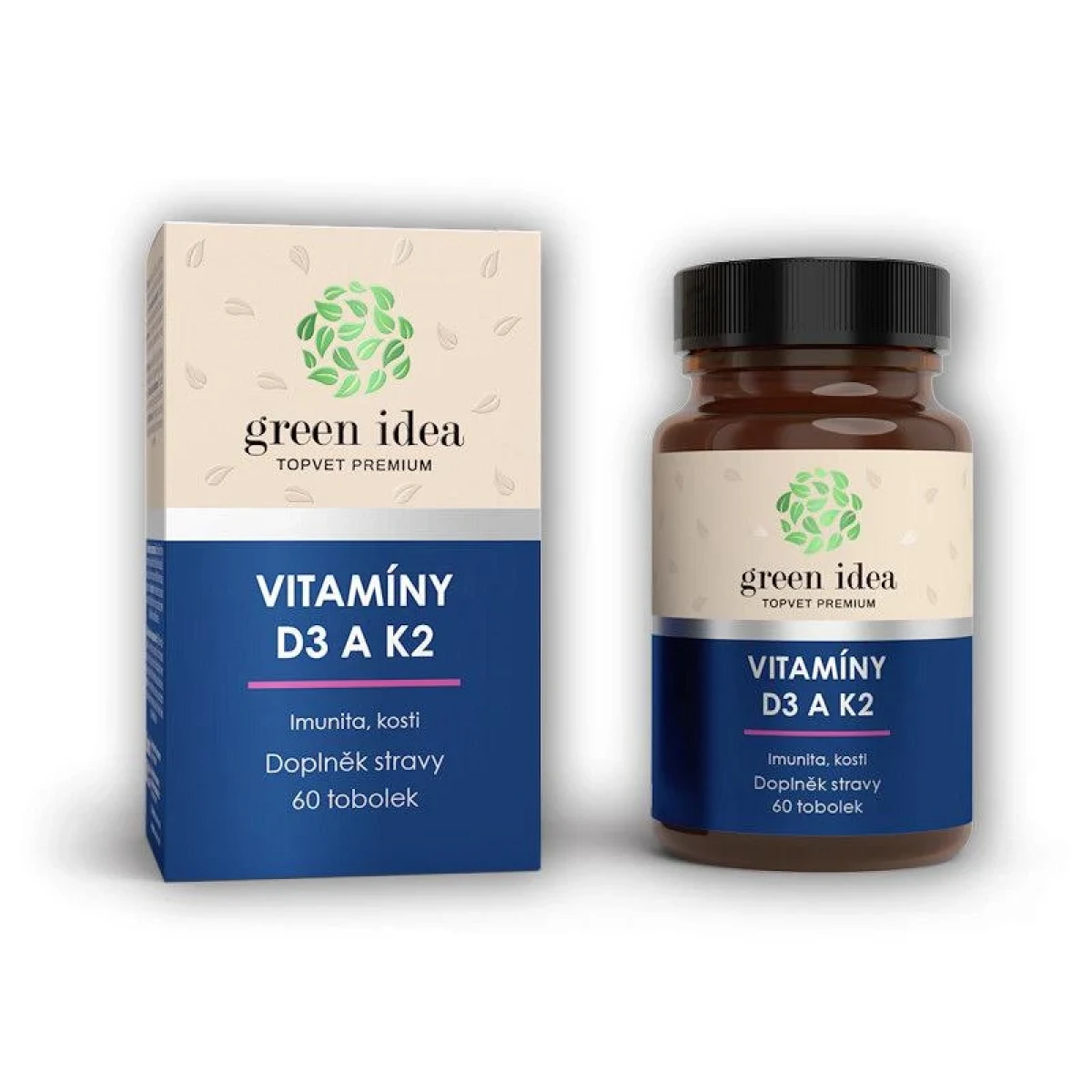 Green Idea Vitamin D3K2 60 kapslí · záber 1
