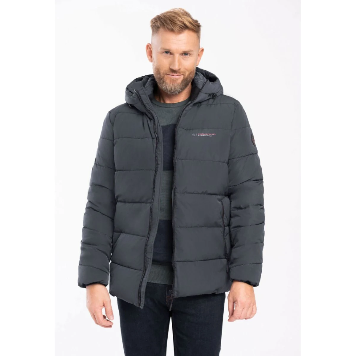 Pánska bunda VOLCANO J-LYSS-600-NAVY · záber 2